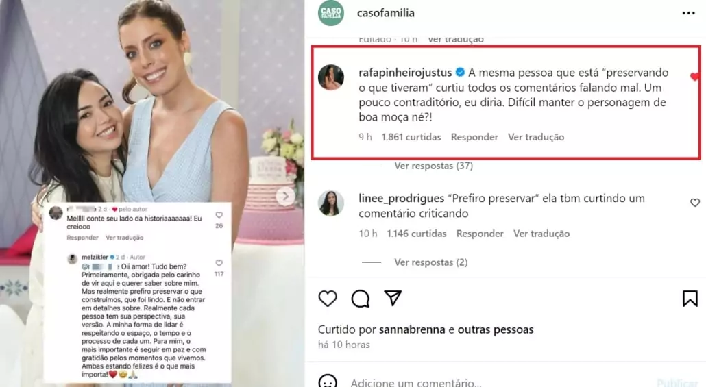 Rafaella Justus respondeu a ex-amiga da irmã