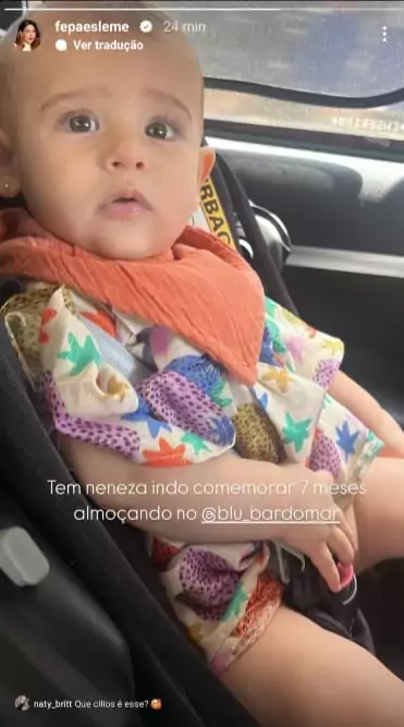 Pilar, filha de Fernanda Paes Leme celebra seus 7 meses em almoço especial e fofura chama a atenção