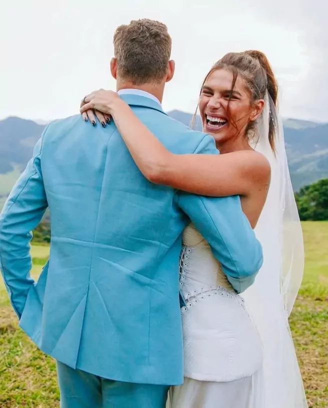 Mariana Goldfarb durante casamento com Cauã Reymond