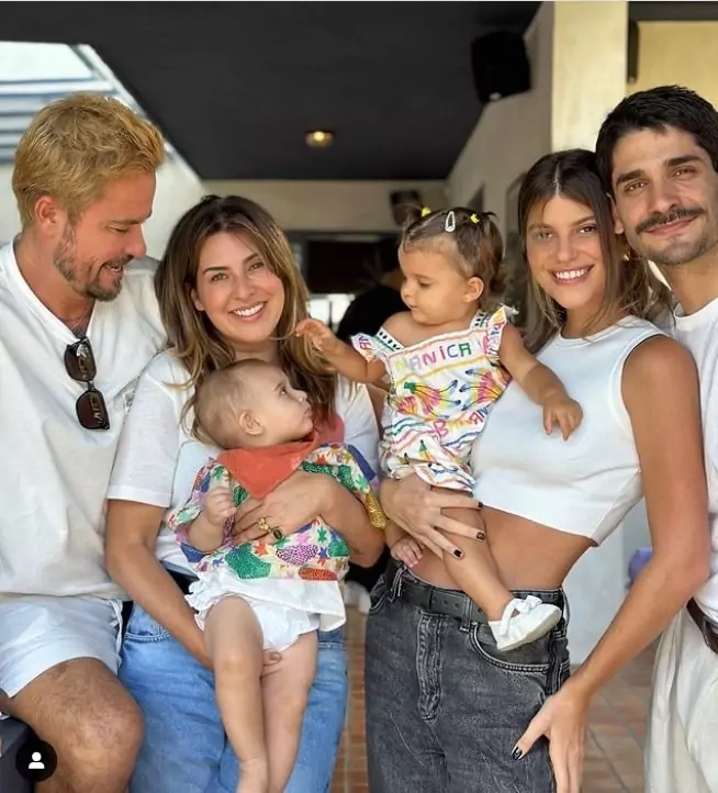 Fernanda Paes Leme celebra os 7 meses de sua bebê junto a família de Paulinho Vilhena em encontro especial