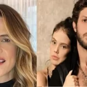 Ingrid Guimarães surge com a bebê recém-nascida de Chay Suede e Laura Neiva e encanta