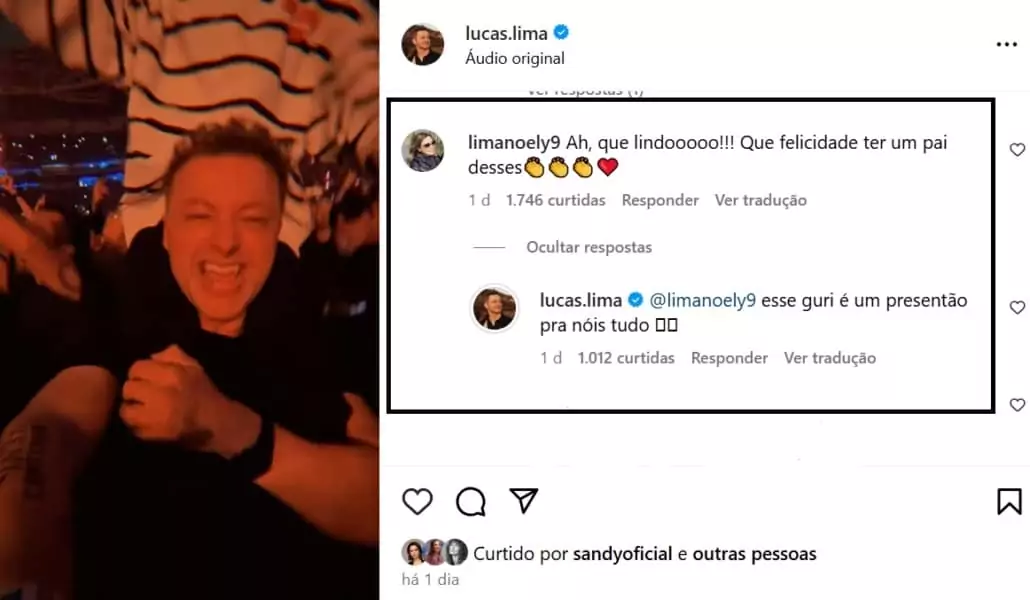 Esposa de Xororó, Noely, opinou sobre Lucas Lima