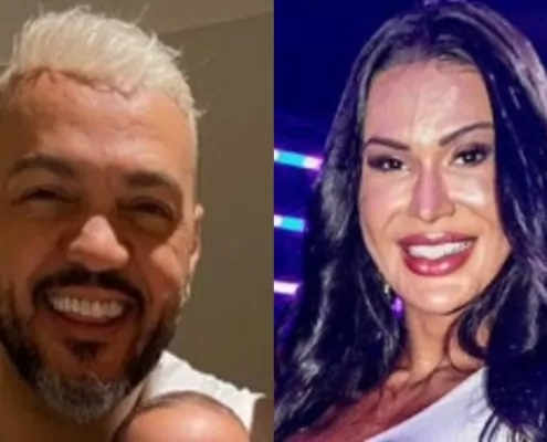 Belo e Gracyanne surgiram com fofo bebê no Natal