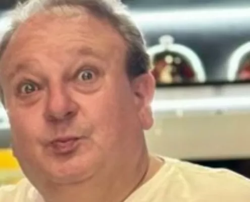 Gêmeos de Erick Jacquin apareceram com o Papai Noel