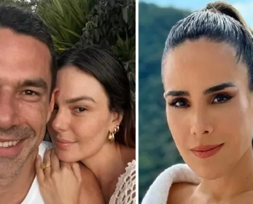 Filhos de Wanessa Camargo posam com o filho de Isis Valverde nos EUA e encantam