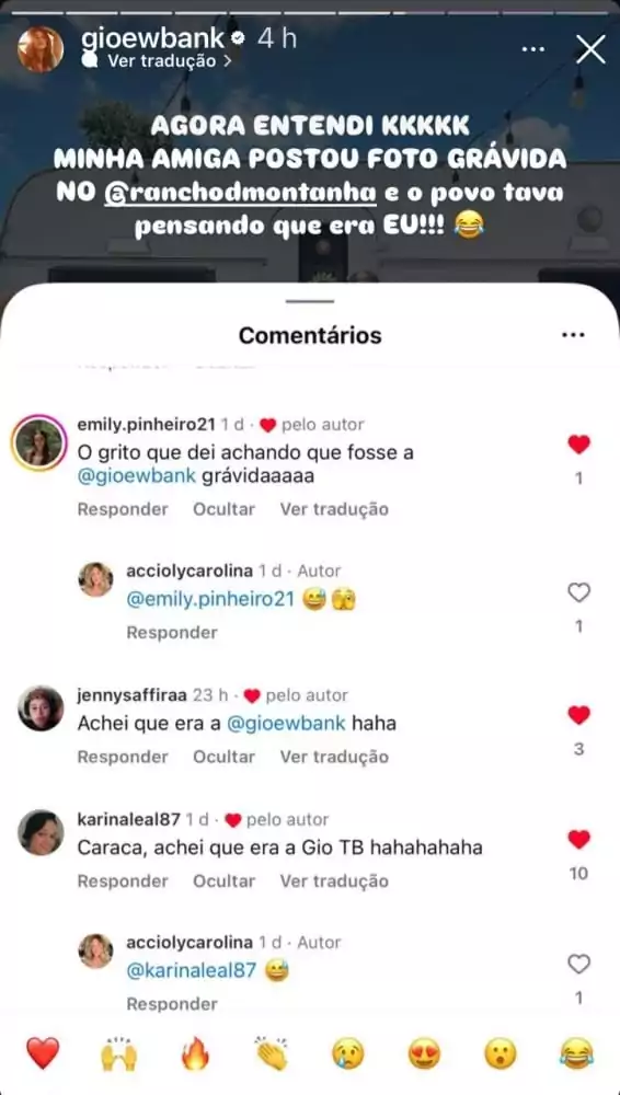 Giovanna Ewbank explicou como os rumores começaram