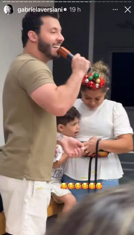 A babá do filho de Marília Mendonça e Huff no Natal na casa do cantor 