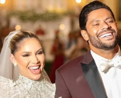 Hulk exibe suas filhas em seu segundo casamento