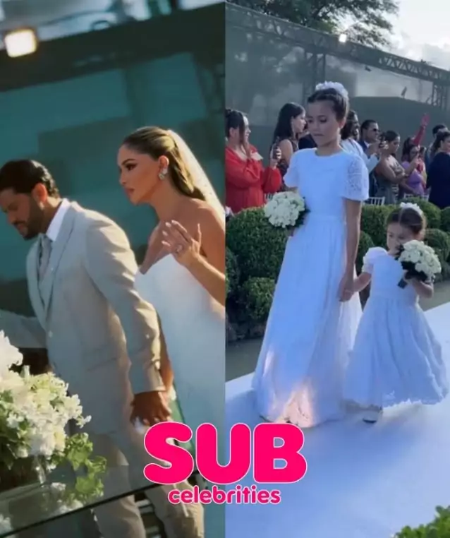 Filhas de Hulk entram como daminhas no casamento do atleta e de Camila